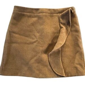 Elegant Tan Wrap Skirt